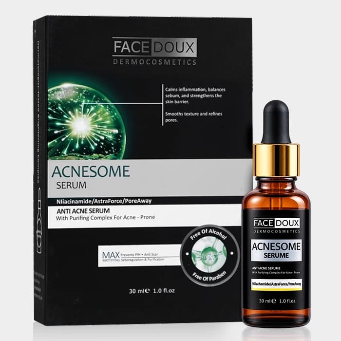 سرم ضد جوش و کنترل چربی آکنه زوم فیس دوکس Face Doux AcneSome Anti Acne Serum 30ml — تصویر ۴