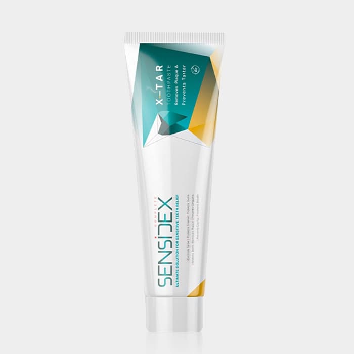 خمیر دندان ساینده ملایم دندان های حساس سنسیدکس Sensidex X-Tar Toothpaste 130g
