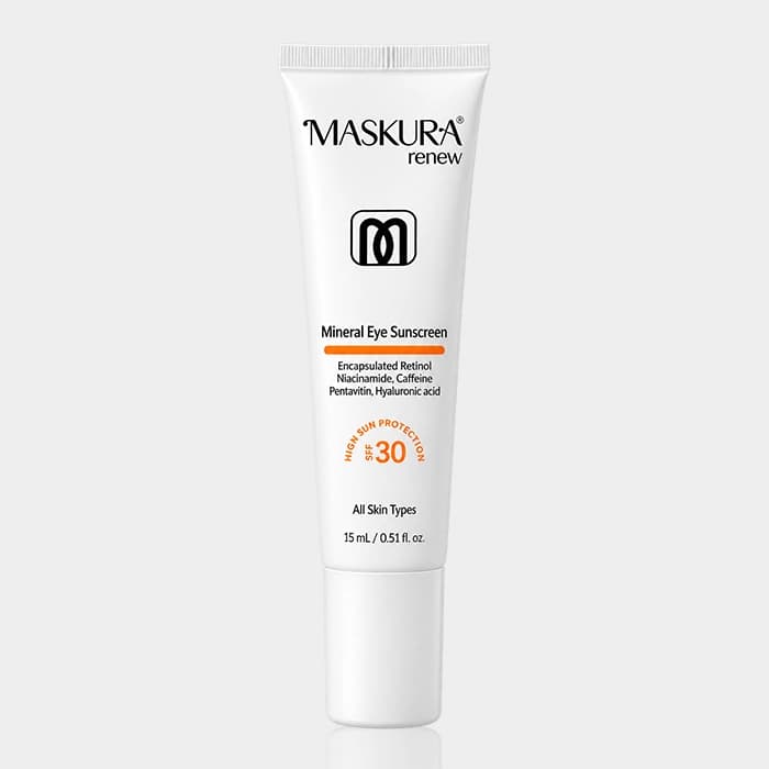 کرم ضد آفتاب مینرال دور چشم ماسکورا Maskura renew Mineral Eye SPF30 Sunscreen 15ml — تصویر ۵