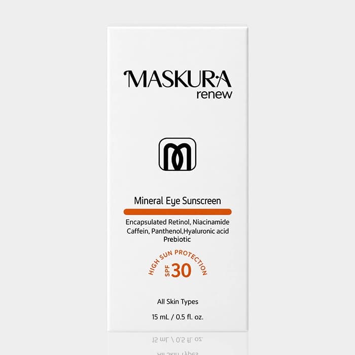 کرم ضد آفتاب مینرال دور چشم ماسکورا Maskura renew Mineral Eye SPF30 Sunscreen 15ml — تصویر ۴
