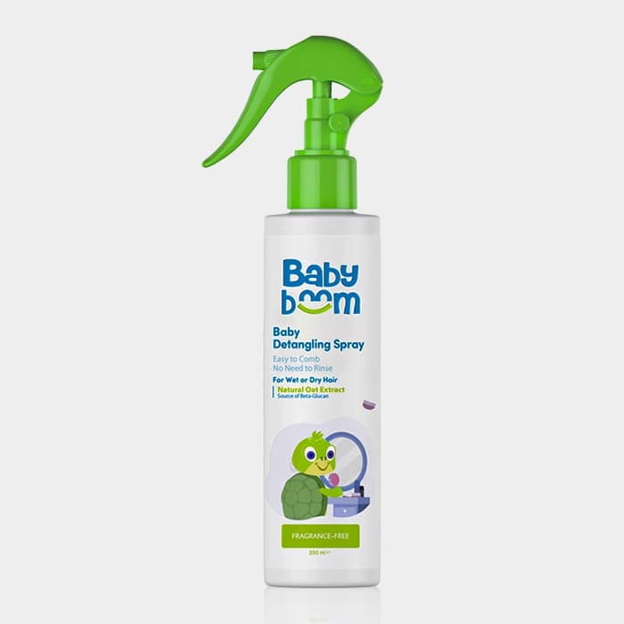 اسپری براق کننده و باز کننده گره موی کودک بیبی بوم Baby Boom Detangling Spray 200ml