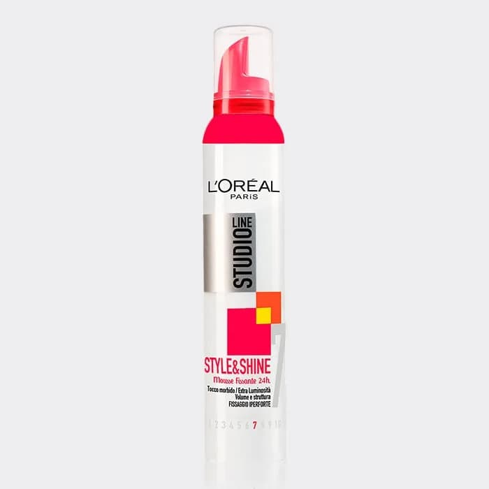 موس مو لاین استودیو لورآل مدل استایل اند شاین مدل L’Oréal Line Studio Style&Shine mousse