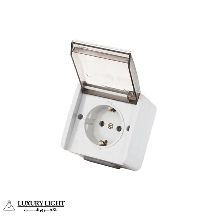 پریز بارانی روکار آذین IP44 پارت الکتریک کد 2199
