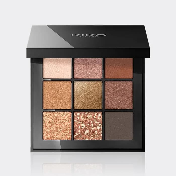 پالت سایه گلامور مولتی فینیش کیکو میلانو مدل KIKO Milano Glamour Multi Finish Eyeshadow Palette