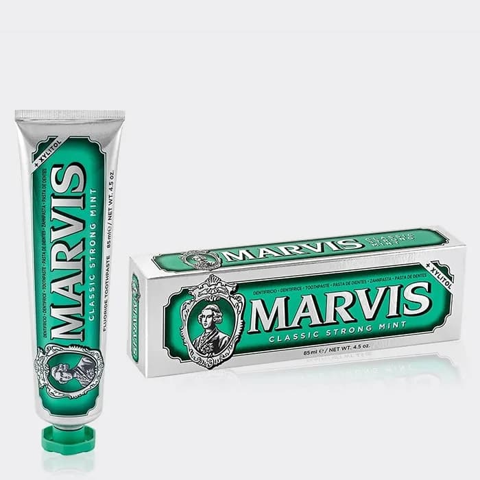 خمیر دندان کلاسیک مارویس مدل Marvis Classic Strong Mint Toothpaste 85ml — تصویر ۶