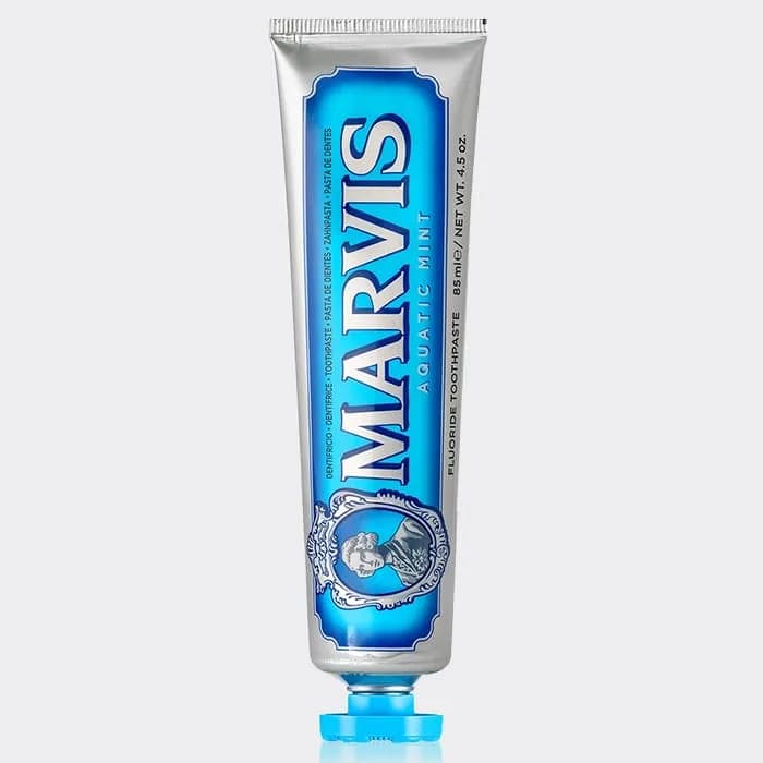 خمیر دندان آکواتیک مارویس مدل Marvis Aquatic Mint Toothpaste 85ml — تصویر ۴