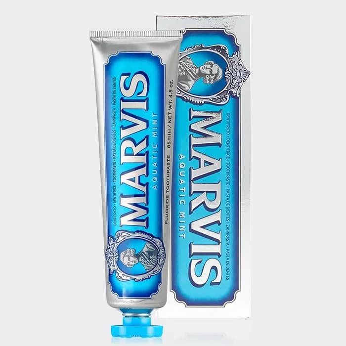 خمیر دندان آکواتیک مارویس مدل Marvis Aquatic Mint Toothpaste 85ml — تصویر ۵