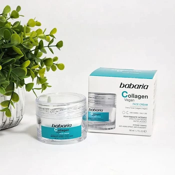 کرم ضد پیری کلاژن باباریا مدل babaria Collagen Vegan Face Cream — تصویر ۳