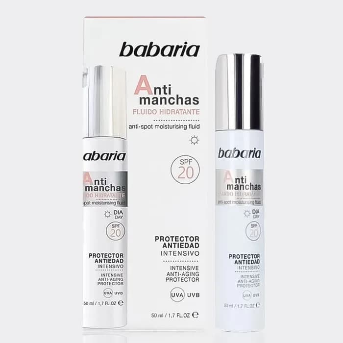 فلوئید ضد لک ضد چروک روز باباریا مدل babaria anti-spot moisturising Fluid SPF20 — تصویر ۲