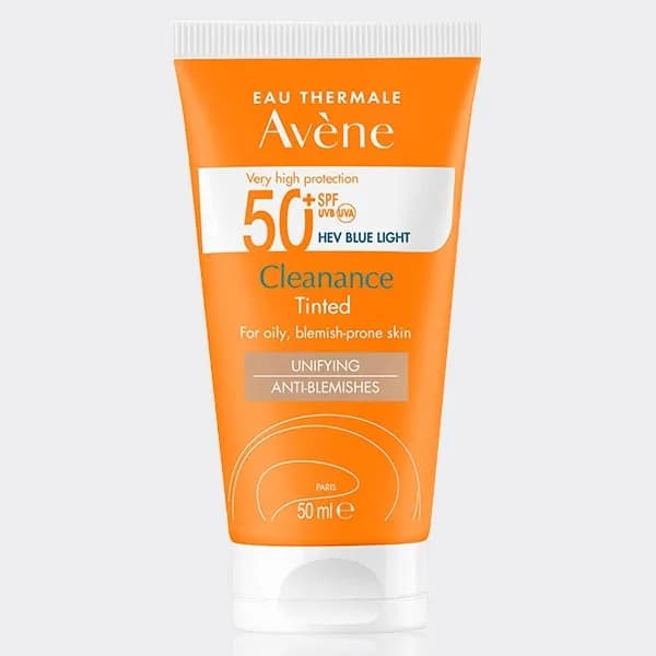 ضد آفتاب رنگی پوست چرب اون مدل Avene Cleanance Tinted Anti-Blemishes SPF50