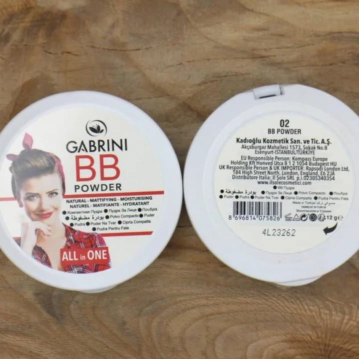 پنکک BB مات گابرینی مدل Gabrini BB Powder All in One — تصویر ۴