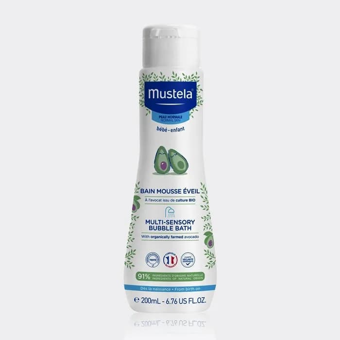 ژل شستشو سر و بدن کودک موستلا 200 میل مدل Mustela Gentle Cleansing Gel hair and Body — تصویر ۲