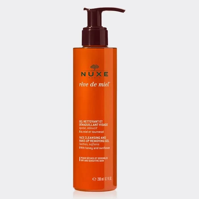 ژل شستشو رودمییل نوکس مدل Nuxe reve de miel Face Cleansing And Make up Removing Gel — تصویر ۲