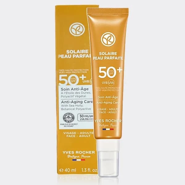 کرم ضد آفتاب ضد چروک ایوروشه مدل Yves Rocher Anti-Aging Care SPF50 — تصویر ۴
