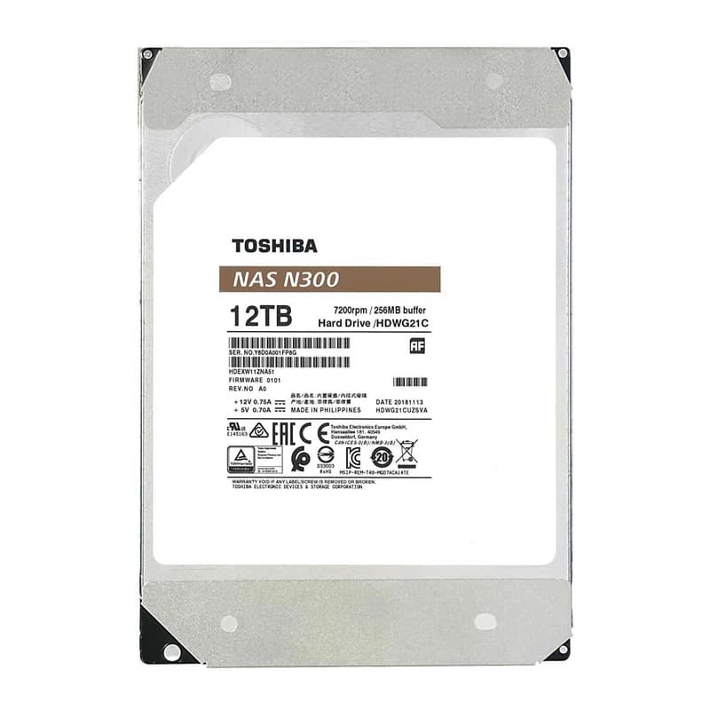 هارددیسک اینترنال توشیبا مدل N300 ظرفیت 12 ترابایت — تصویر ۳