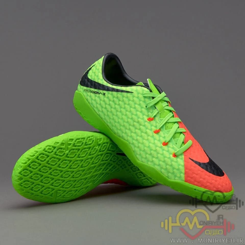 کفش فوتبال سالنی نایک – سبز Nike HyperVenom — تصویر ۳