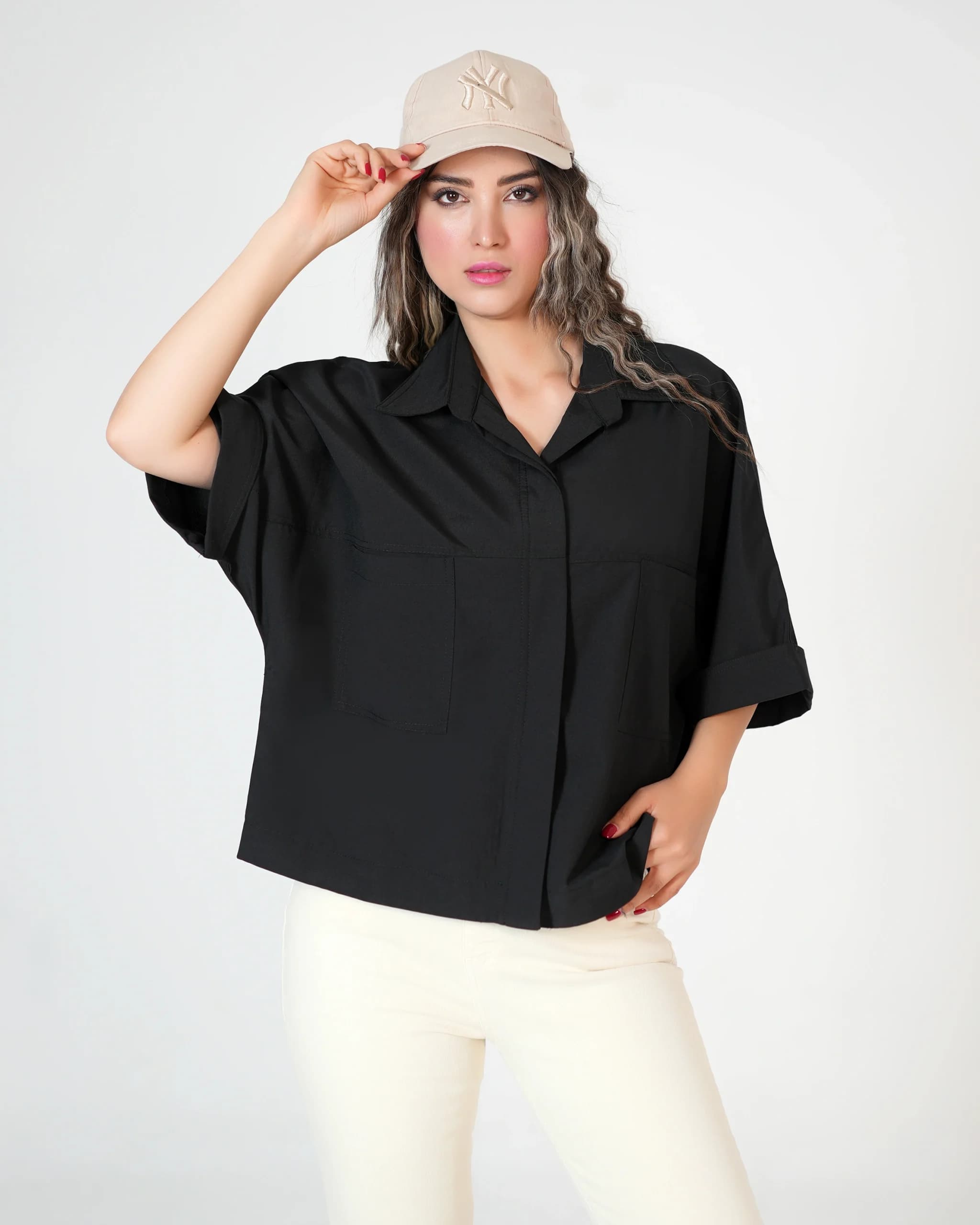 شومیز کراپ زنانه کد 46 (511) — تصویر ۶