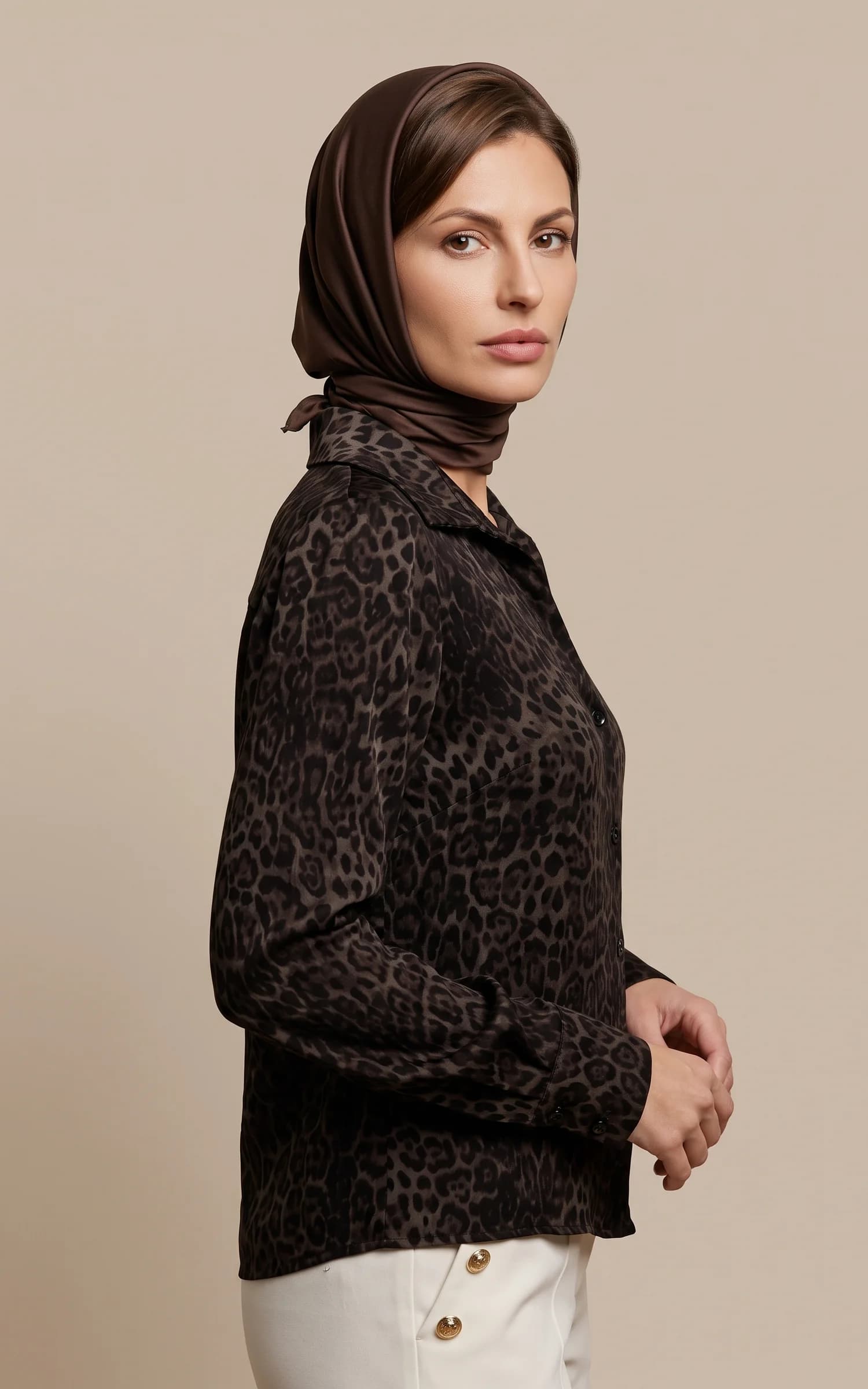 پیراهن زنانه پلنگی آستین بلند nevado کد 404112451663 — تصویر ۲