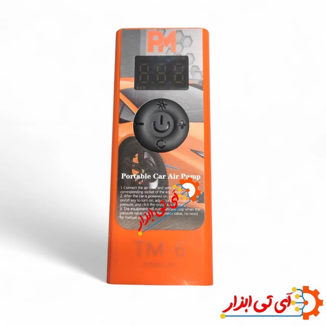 پمپ باد فندکی دیجیتال پی ام مدل TM-6 — تصویر ۶