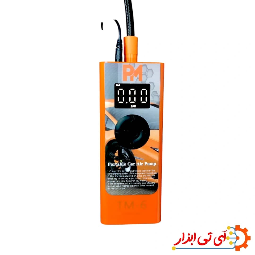 پمپ باد فندکی دیجیتال پی ام مدل TM-6 — تصویر ۴