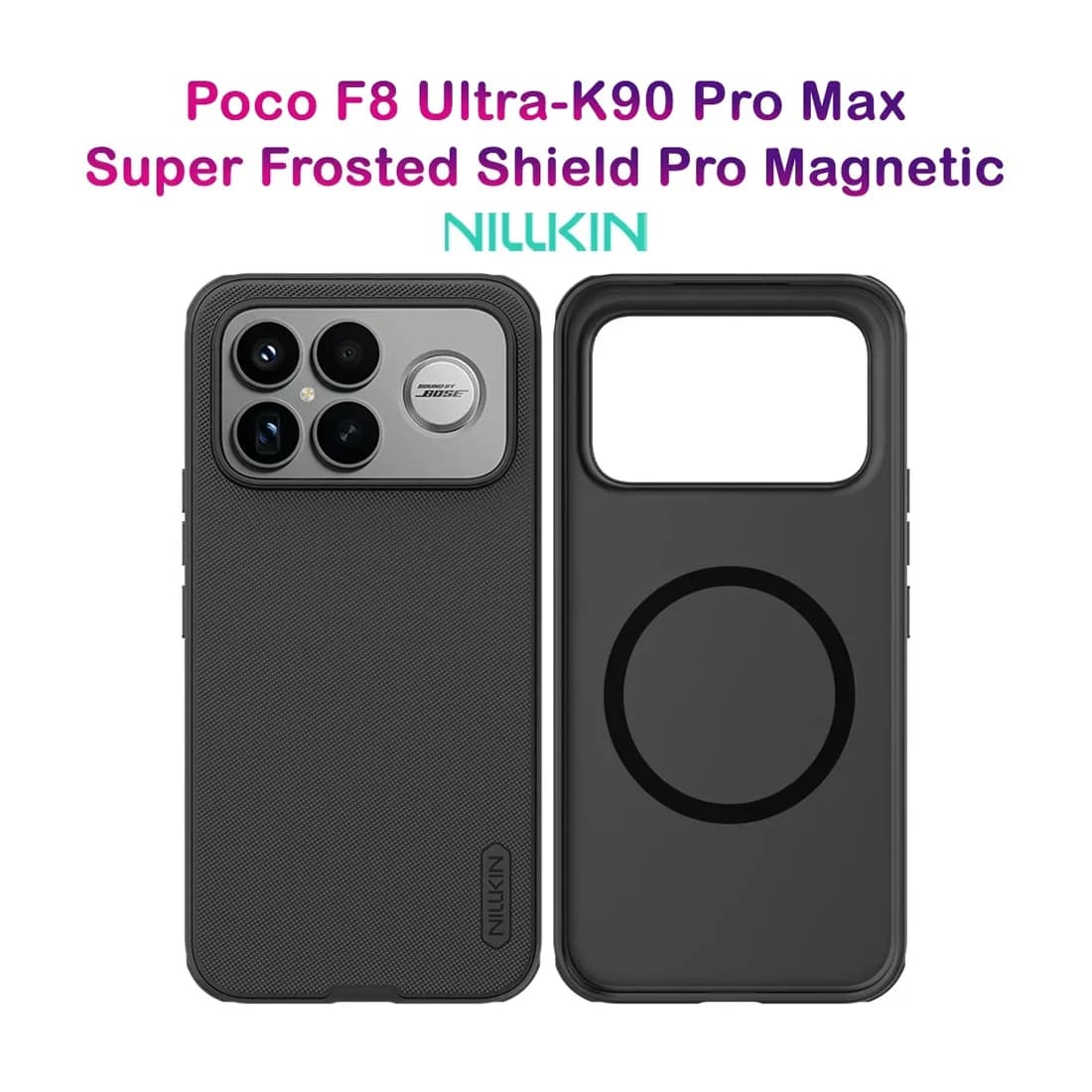 قاب ضدضربه مگنتی Poco F8 Ultra مارک نیلکین مدل Super Frosted Shield Pro Magnetic — تصویر ۹