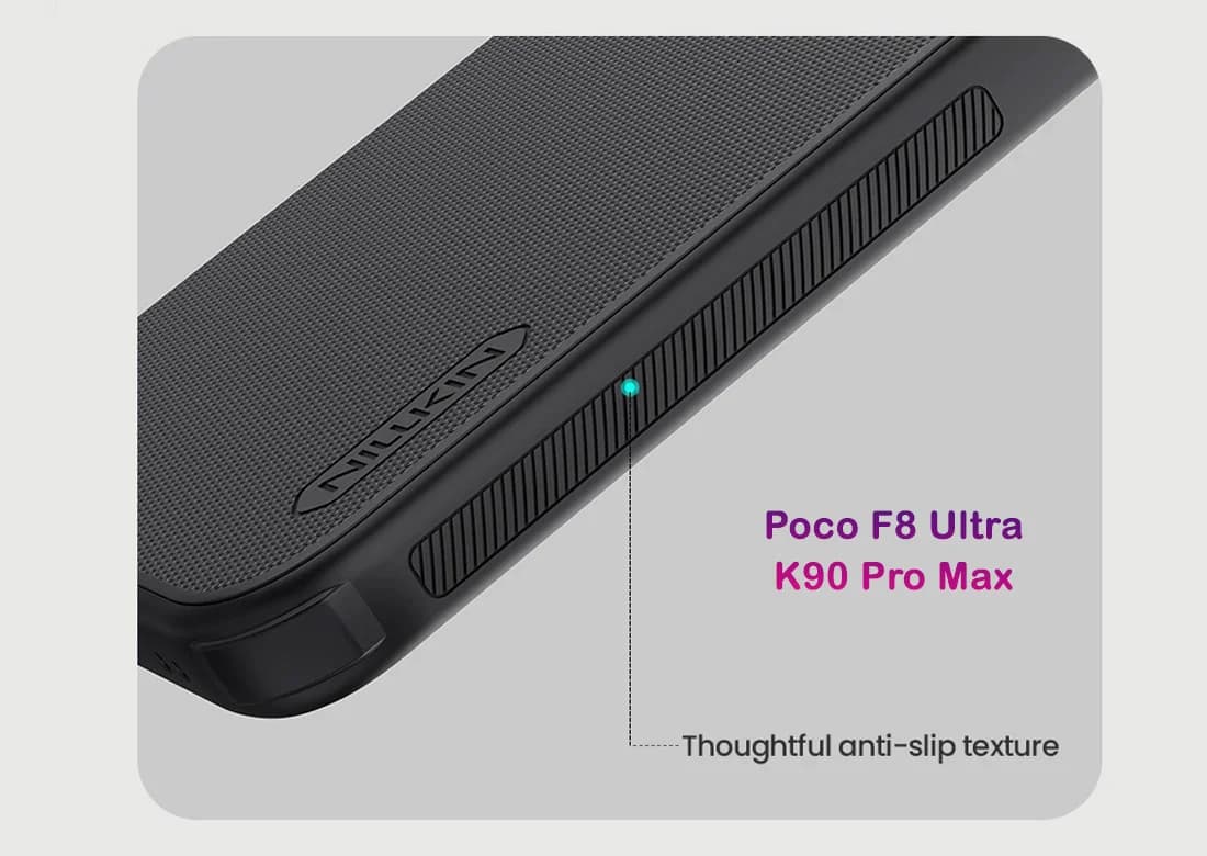 قاب ضدضربه مگنتی Poco F8 Ultra مارک نیلکین مدل Super Frosted Shield Pro Magnetic — تصویر ۸