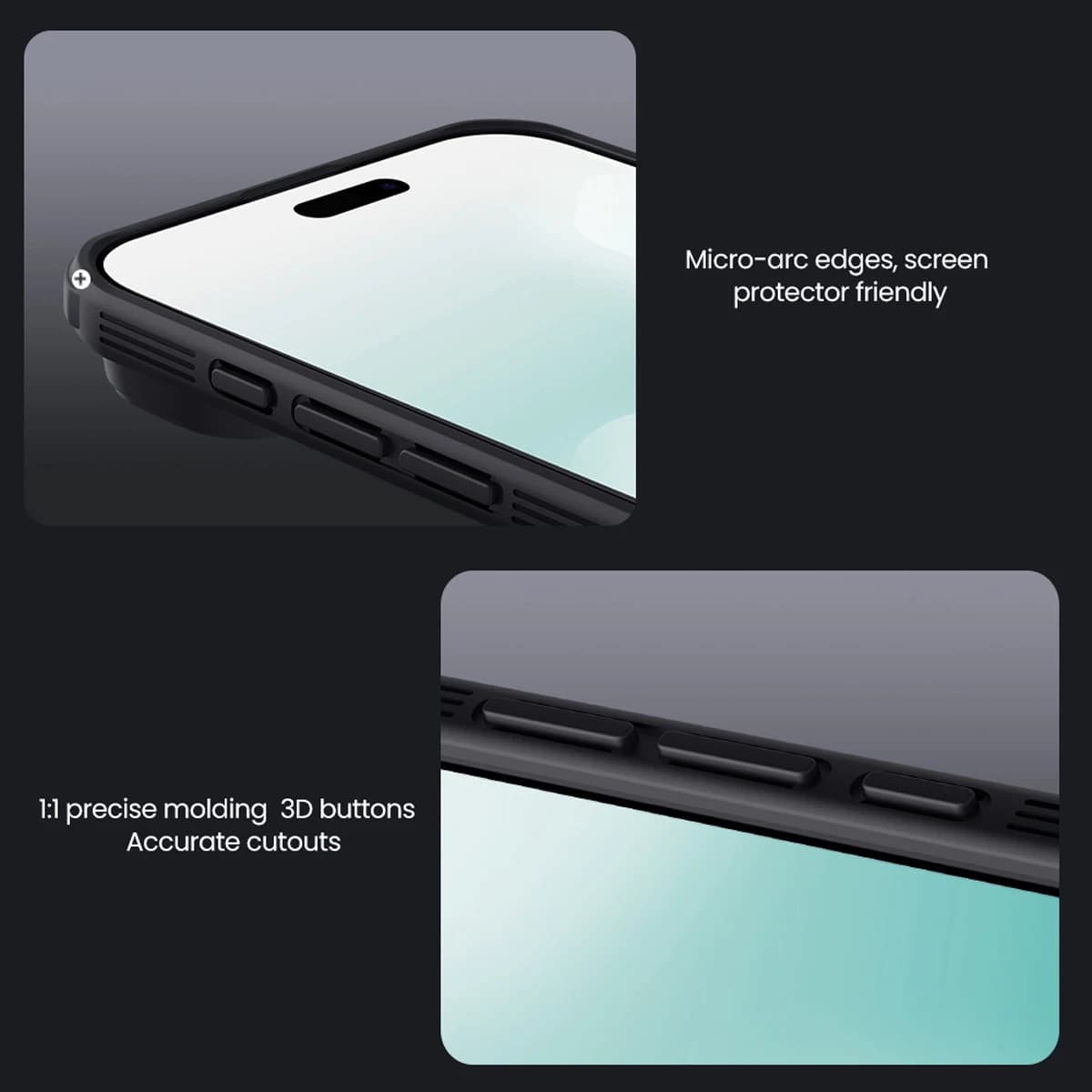 گارد ضد ضربه دودی مگنتی iPhone 17 Air مارک نیلکین مدل Camshield Pro Magnetic Clear — تصویر ۸