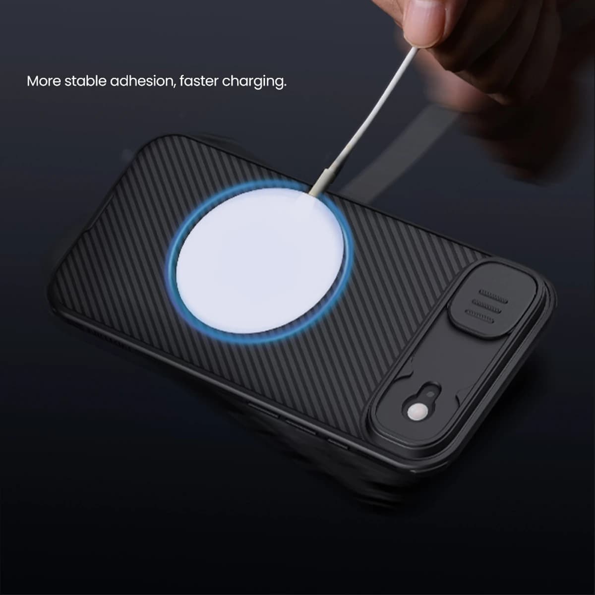 گارد ضد ضربه مگنتی iPhone 17 Air مارک نیلکین مدل Camshield Pro Magnetic — تصویر ۸