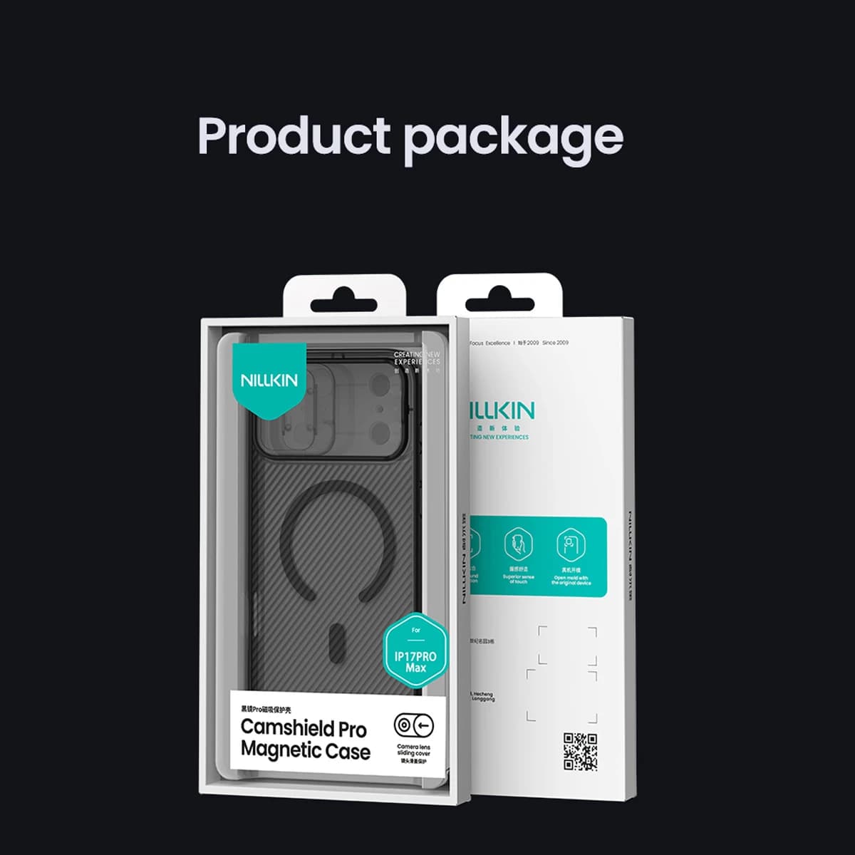 گارد ضد ضربه دودی مگنتی iPhone 17 Pro مارک نیلکین مدل Camshield Pro Magnetic Clear — تصویر ۲