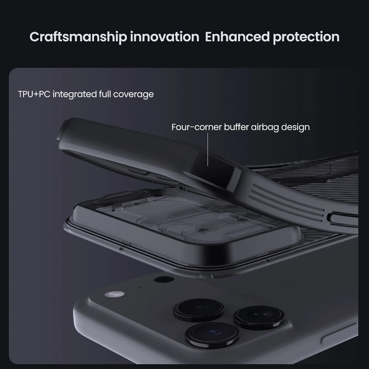 گارد ضد ضربه دودی مگنتی iPhone 17 Pro Max مارک نیلکین مدل Camshield Pro Magnetic Clear — تصویر ۱۱