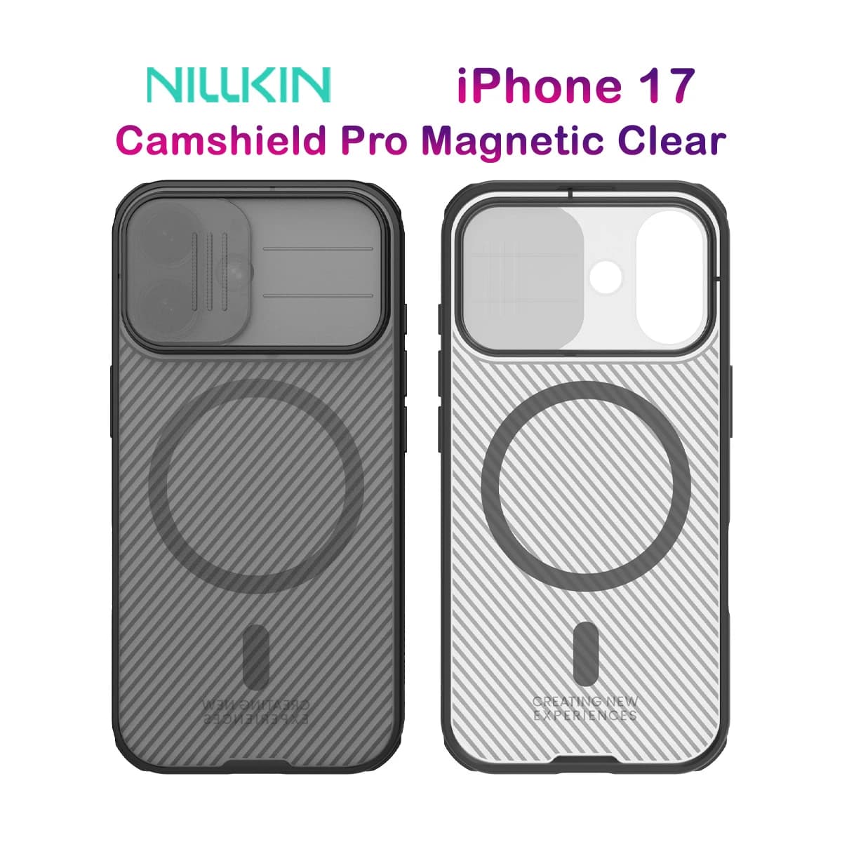 گارد ضد ضربه دودی مگنتی iPhone 17 مارک نیلکین مدل Camshield Pro Magnetic Clear — تصویر ۹