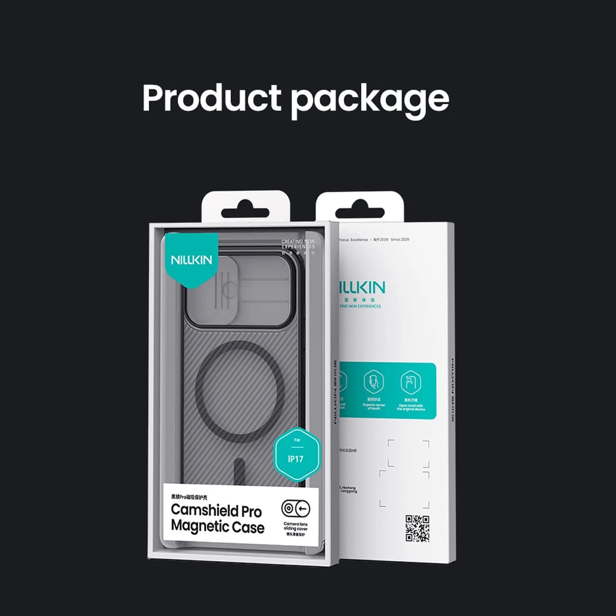 گارد ضد ضربه دودی مگنتی iPhone 17 مارک نیلکین مدل Camshield Pro Magnetic Clear — تصویر ۱۱