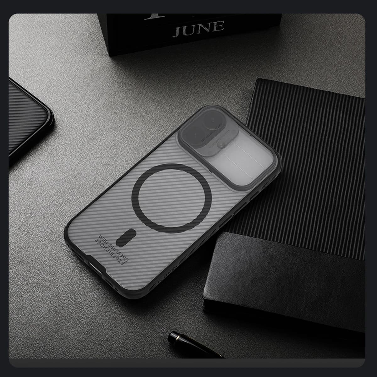 گارد ضد ضربه دودی مگنتی iPhone 17 مارک نیلکین مدل Camshield Pro Magnetic Clear — تصویر ۷