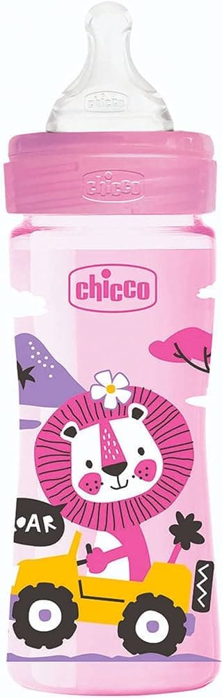 شیشه شیر ول بی اینگ سیلیکون چیکو گنجایش 250 میلی لیتر 28623100 chicco — تصویر ۳