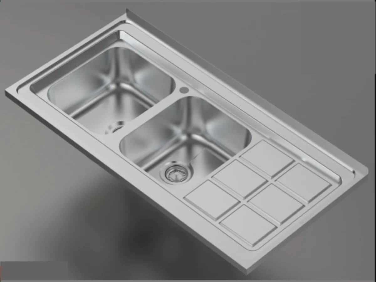 سینک آشپزخانه روکار SST-102 نیکالا — تصویر ۲