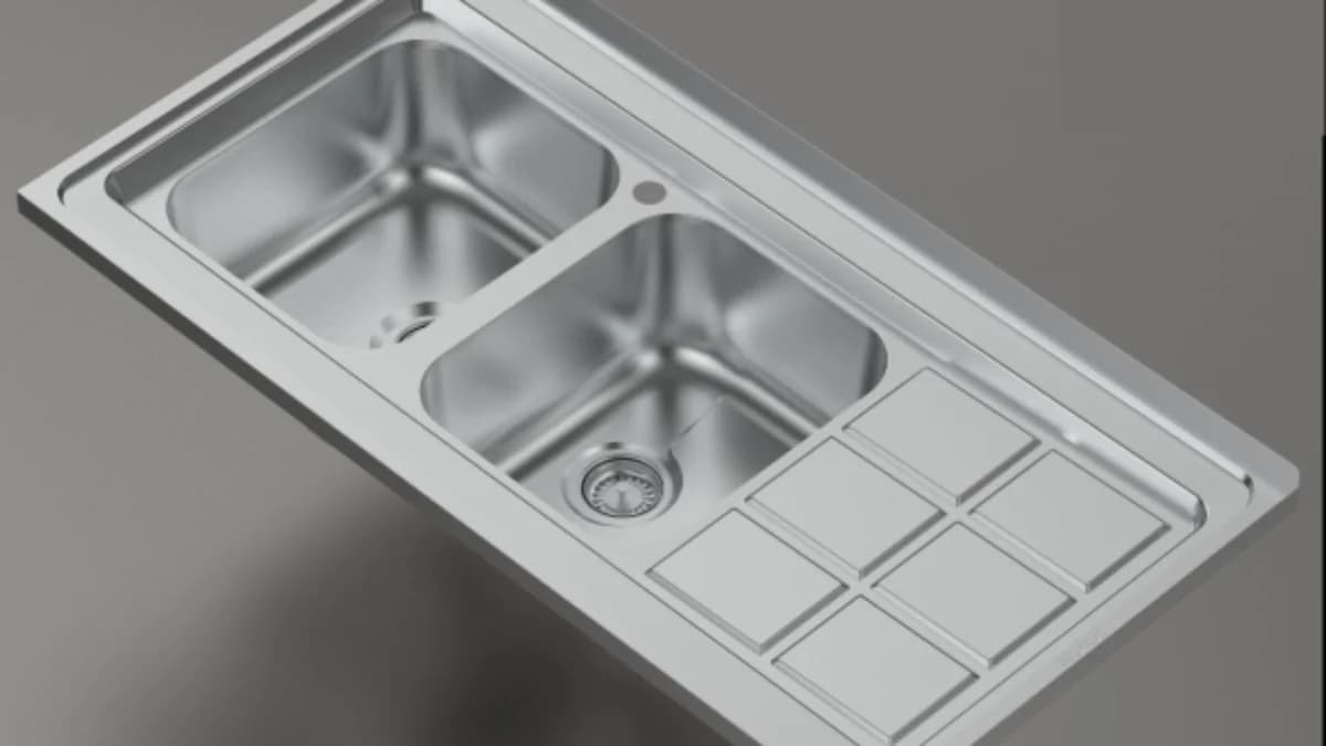 سینک آشپزخانه روکار SST-102 نیکالا — تصویر ۳