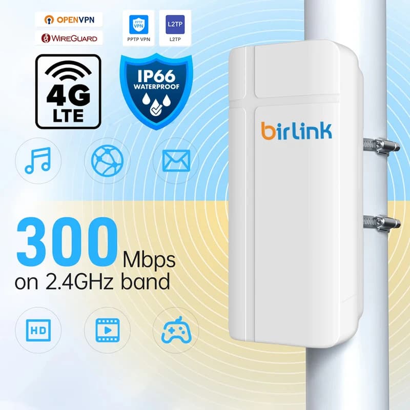 مودم روتر بی سیم 4G LTE بیرلینک مدل BL420 Outdoor — تصویر ۱۰