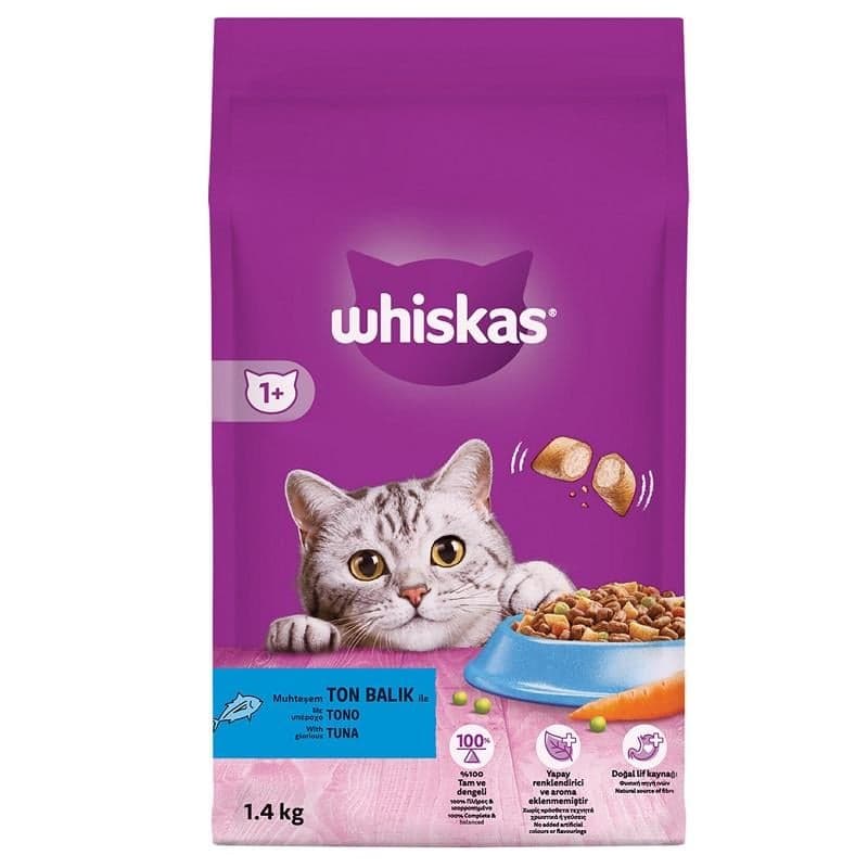 غذای خشک گربه ویسکاس با طعم ماهی بسته 1.4 کیلوگرمی
