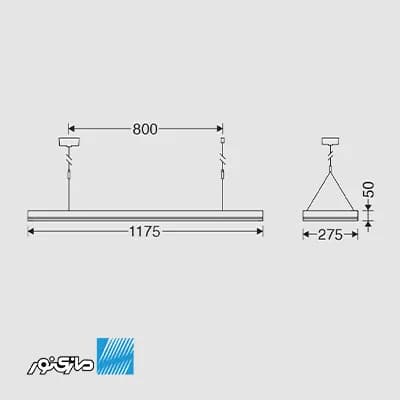 پنل 120*30 روکار/آویز 42 وات بک لایت اپتیلد سری optimax مازی نور — تصویر ۶