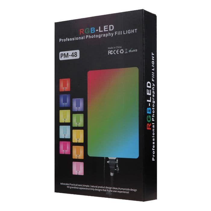 نور ثابت ال ای دی PM-48 RGB همراه سه پایه — تصویر ۱۱