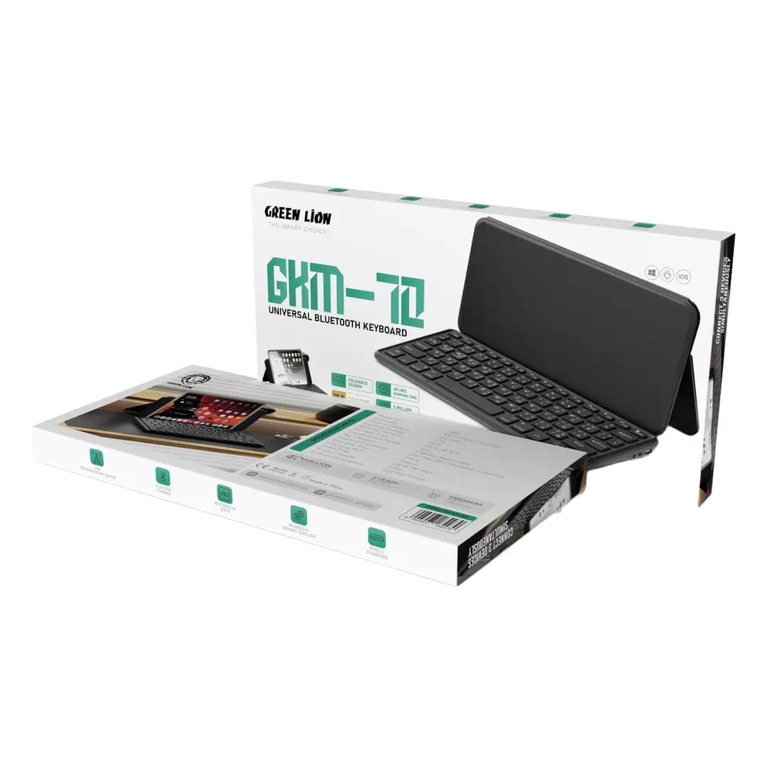 کیبورد بلوتوثی یونیورسال گرین لاین GKM-70 مدل GNKM70BTKEYBK — تصویر ۲