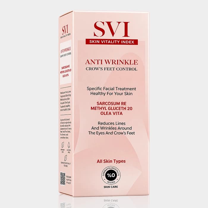 کرم ضد چروک دور چشم اس وی آی SVI Anti Wrinkle Crows Feet Control Eye Cream 20ml — تصویر ۴