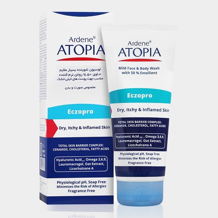 لوسیون شوینده اگزو پرو آردن اتوپیا Arden Atopia Eczopro Mild Face & Body Wash 200ml — تصویر ۴