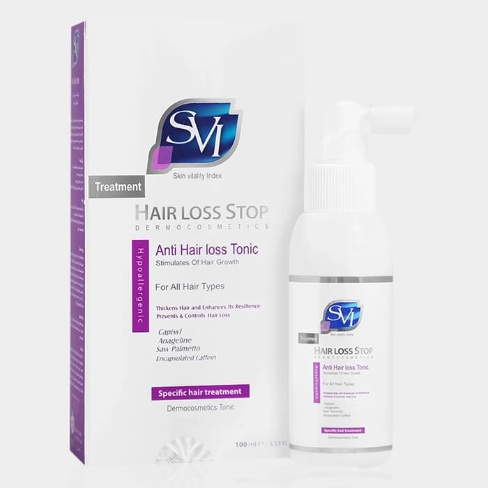 تونیک ضد ریزش مو اس وی آی SVI Anti Hair loss Tonic 100ml — تصویر ۴