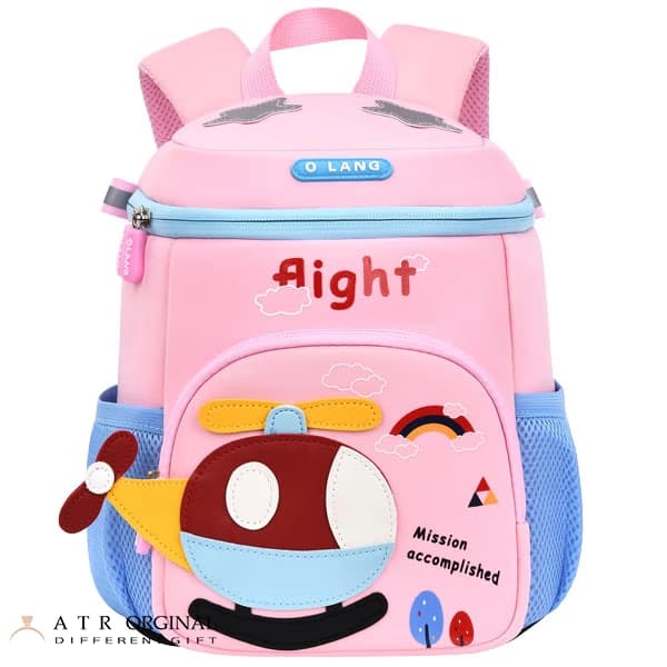 کیف مدرسه کوله پشتی بچه گانه هلیکوپتر اولنگ 6166 — تصویر ۴