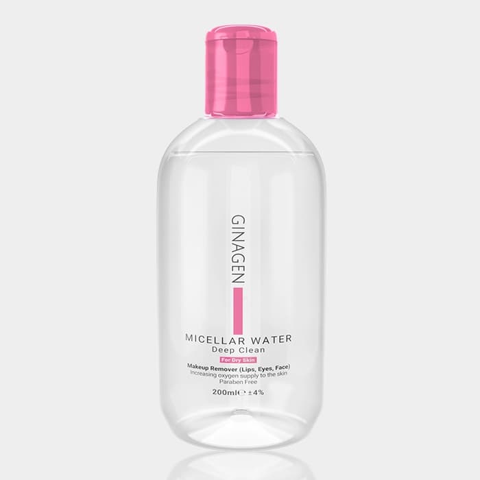 میسلار واتر پوست خشک ژیناژن Ginagen Dry to Normal Skin Micellar Water 250ml — تصویر ۲