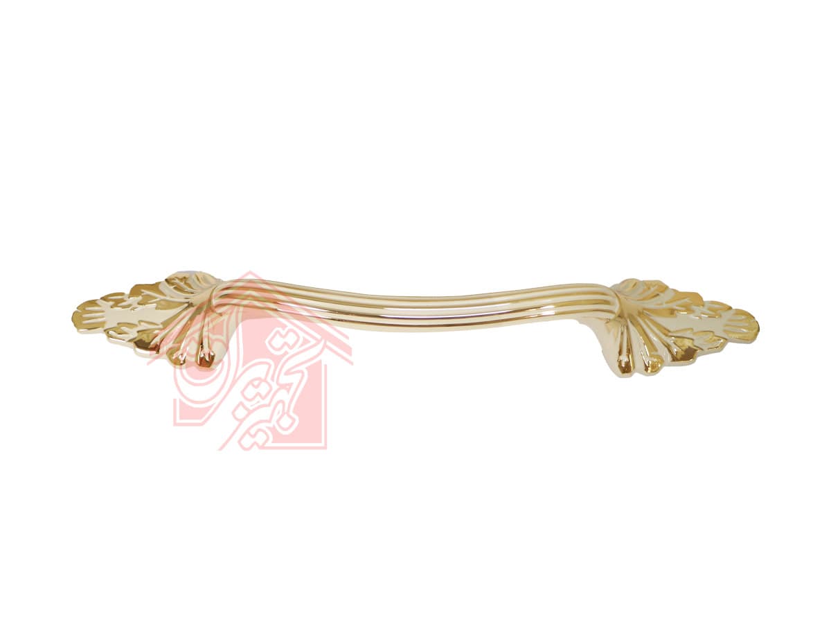 دستگیره کابینت دو پیچ طلایی فلزی — تصویر ۲
