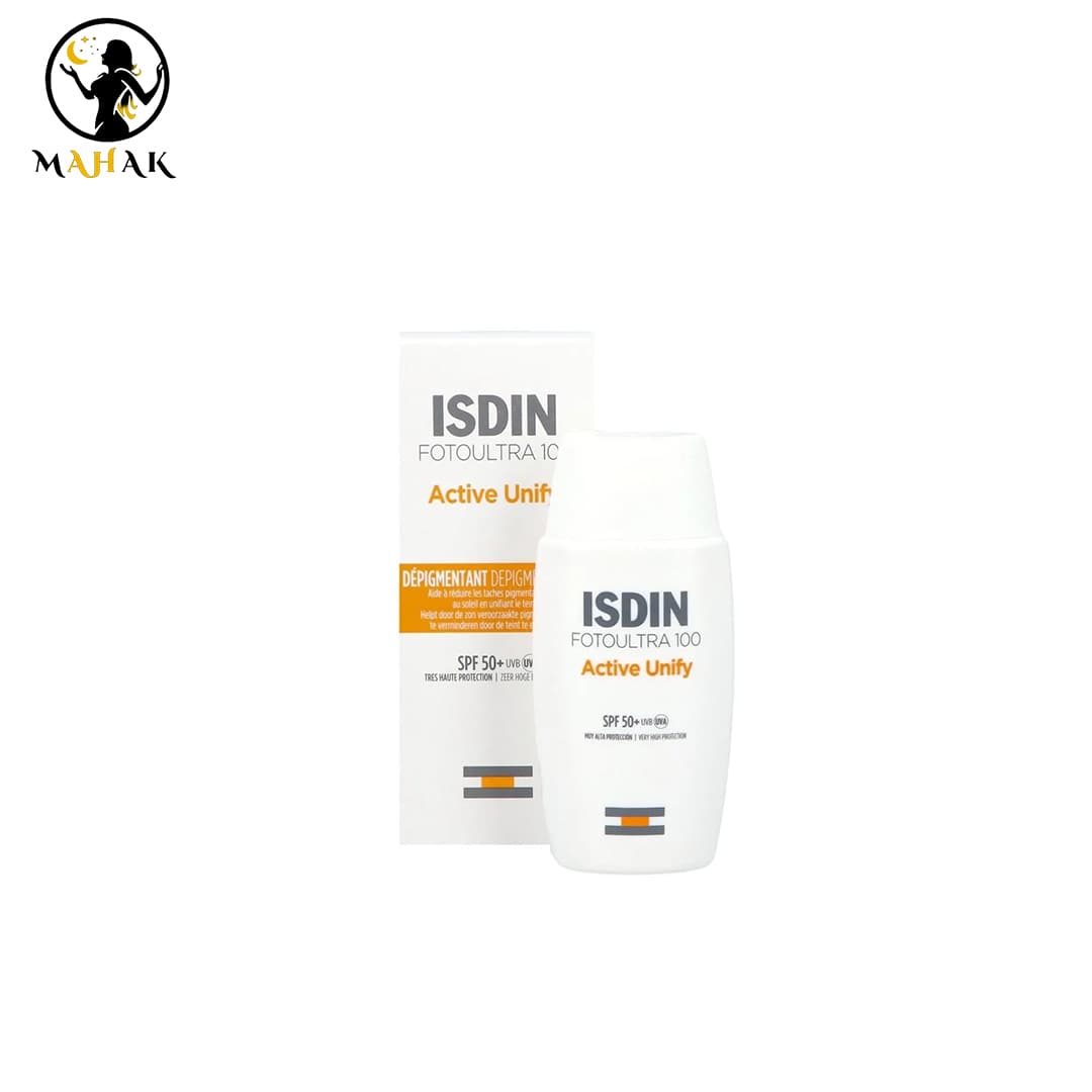 ضد آفتاب ضد لک اکتیو یونیفای ایزدین بی رنگ +Fotoultra 100 Active Unify SPF 50 — تصویر ۲