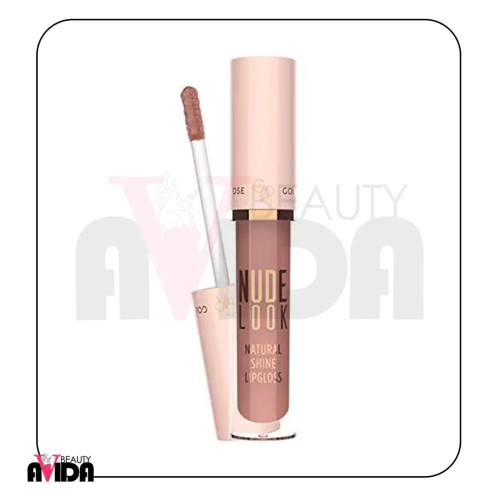 رژلب مایع براق گلدن رز مدل NUDE LOOK شماره ۰۳ رنگ Natural Shine (Coral Nude) حجم ۴.۵ میلی‌لیتر — تصویر ۲