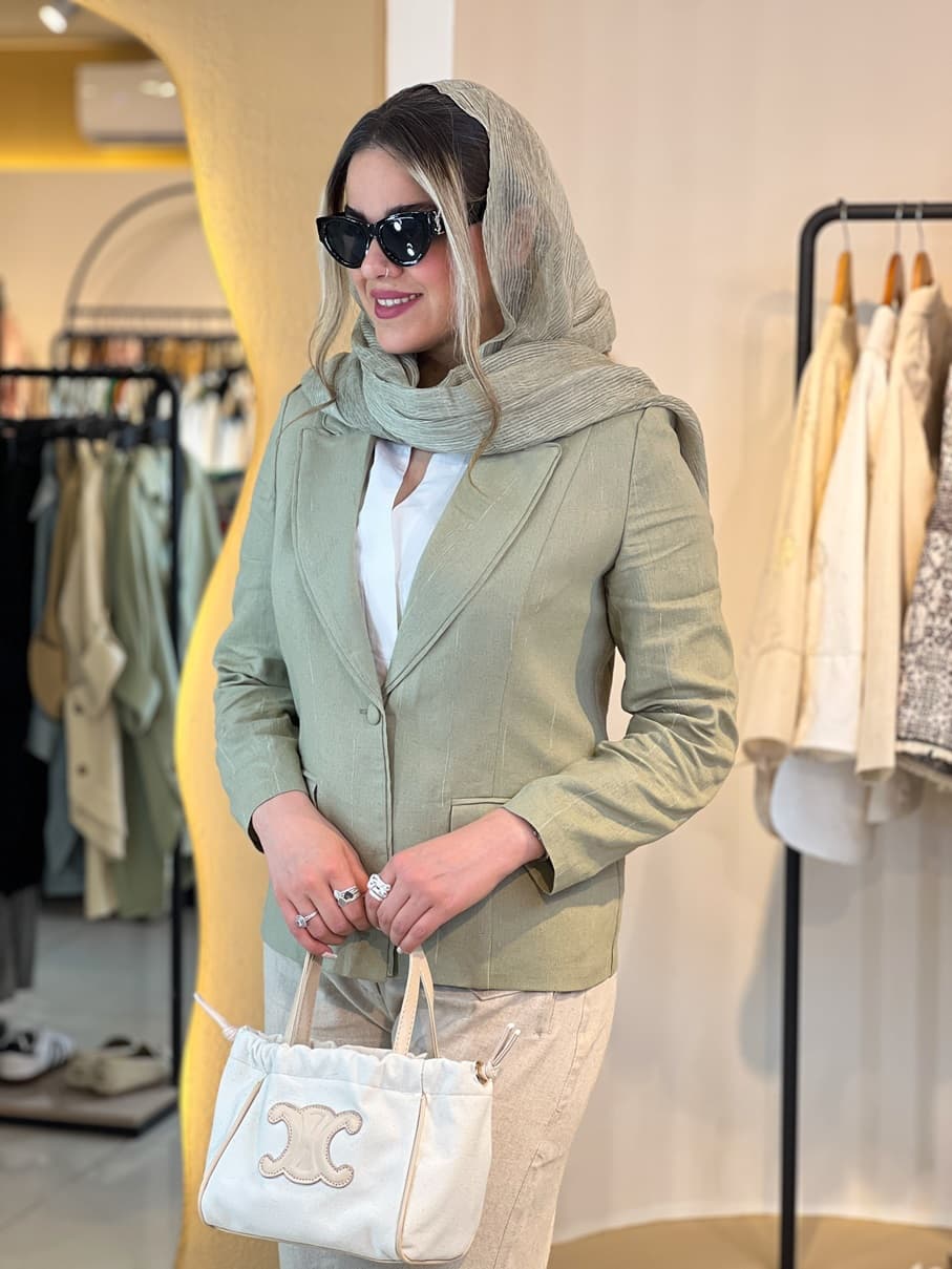 کت لینن مینیمال 10071 — تصویر ۲